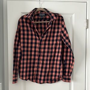 American Rag Pink and navy Casual Button Down Shirt
